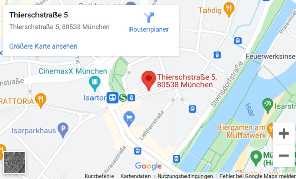 Anfahrt webhelps! Online Marketing GmbH, Google Maps